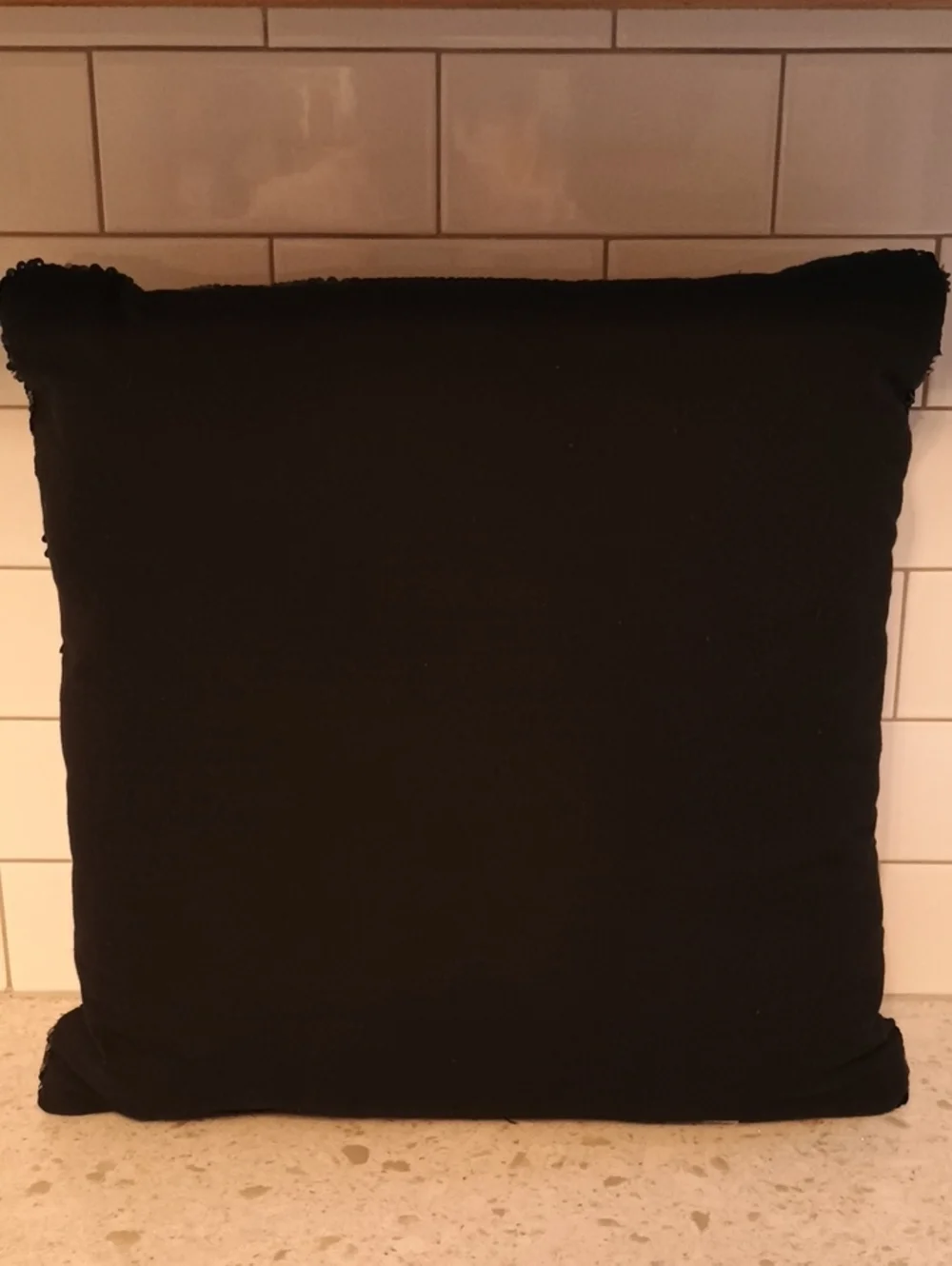 Pier 1 Reversible Black and Gold Sequin Holiday Pillow - 